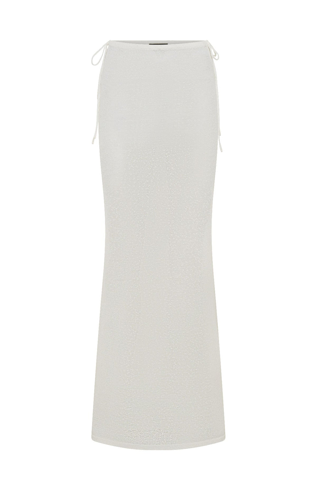 Trending Costa Del Sol Knit Maxi Skirt White