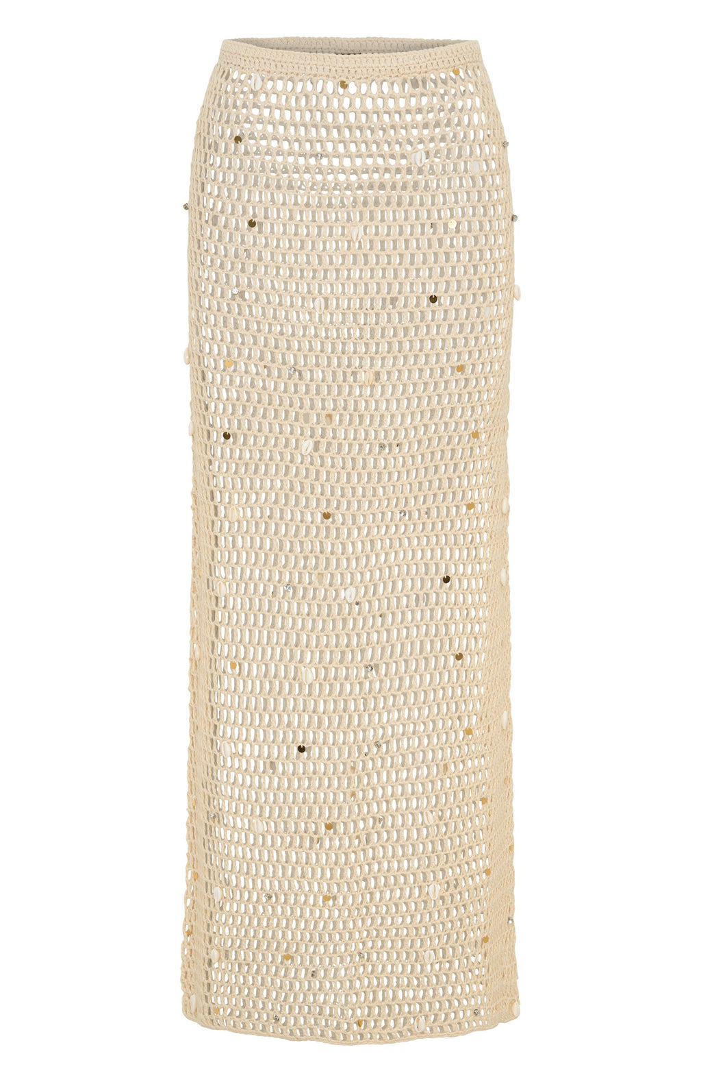 Trending Dance With You Crochet Maxi Skirt Sand