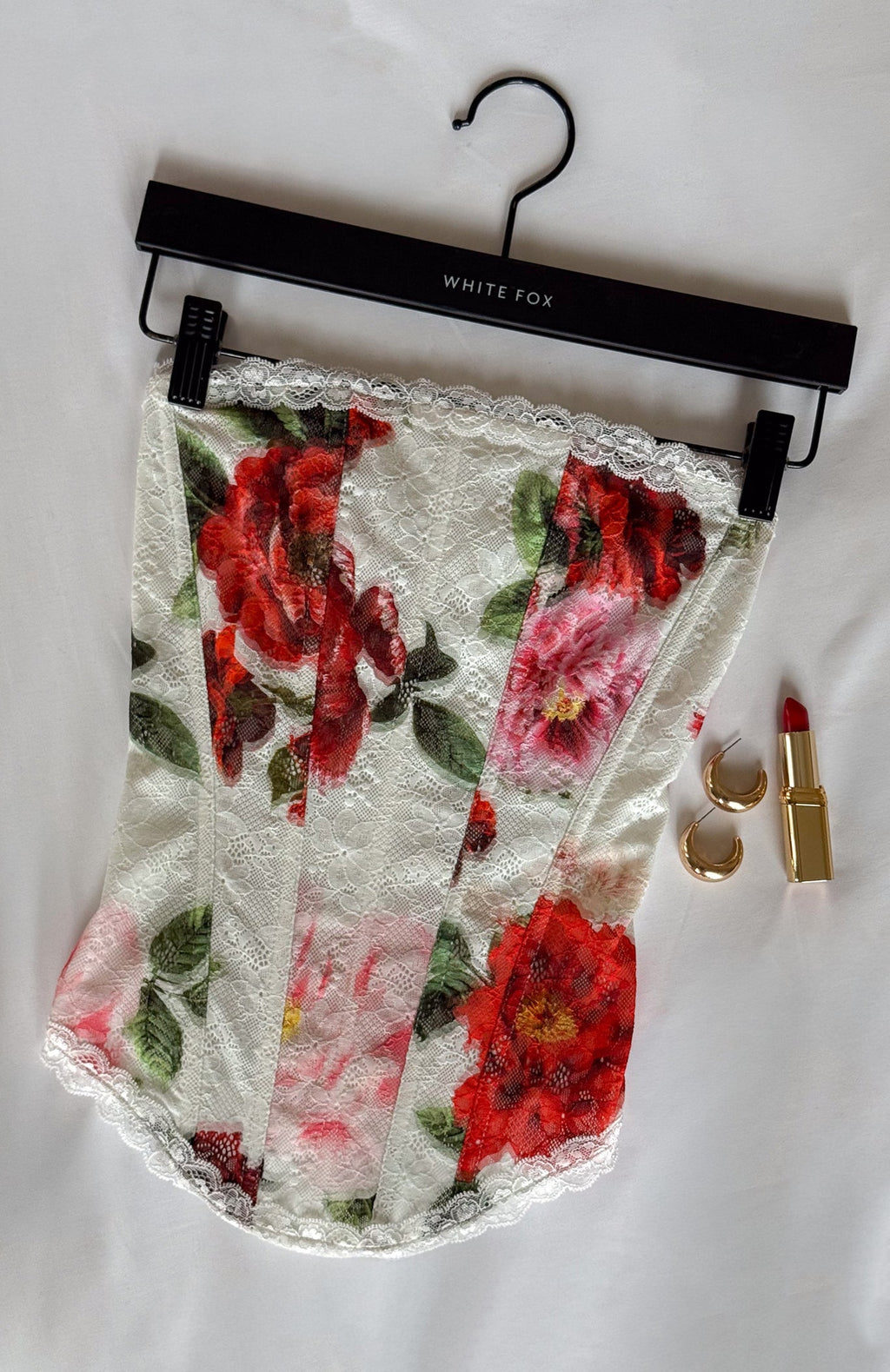 Trending Darling Heart Strapless Bustier Heirloom Bloom