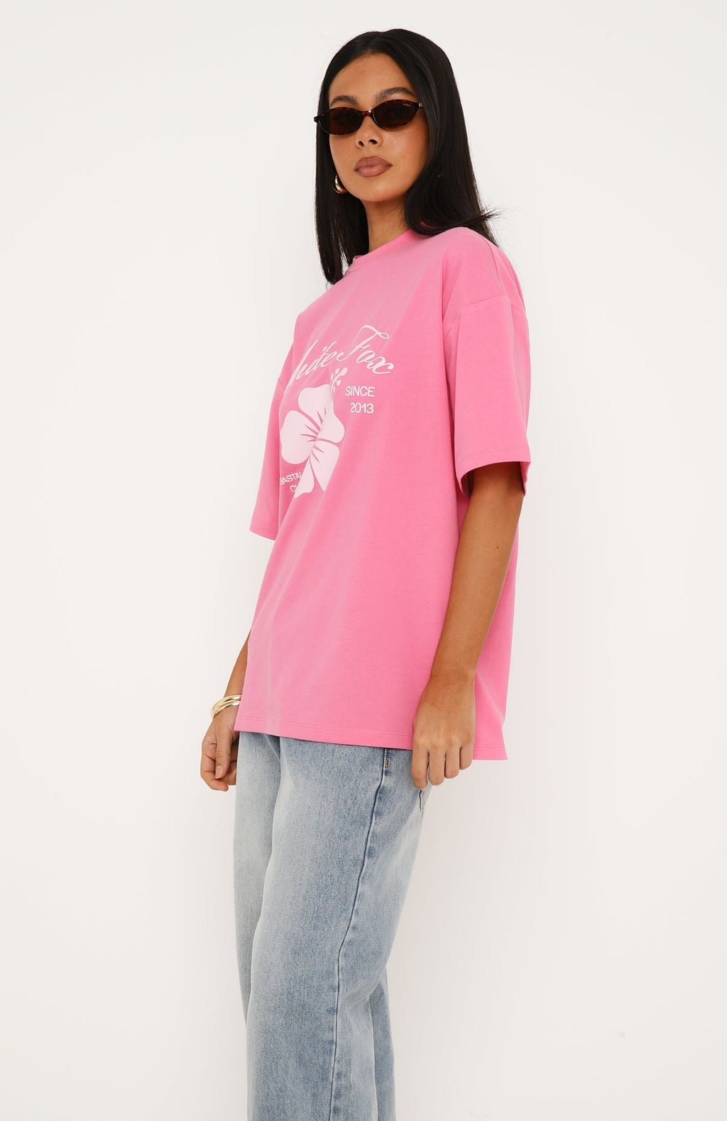 Trending Doing It Better Oversized Tee Pink