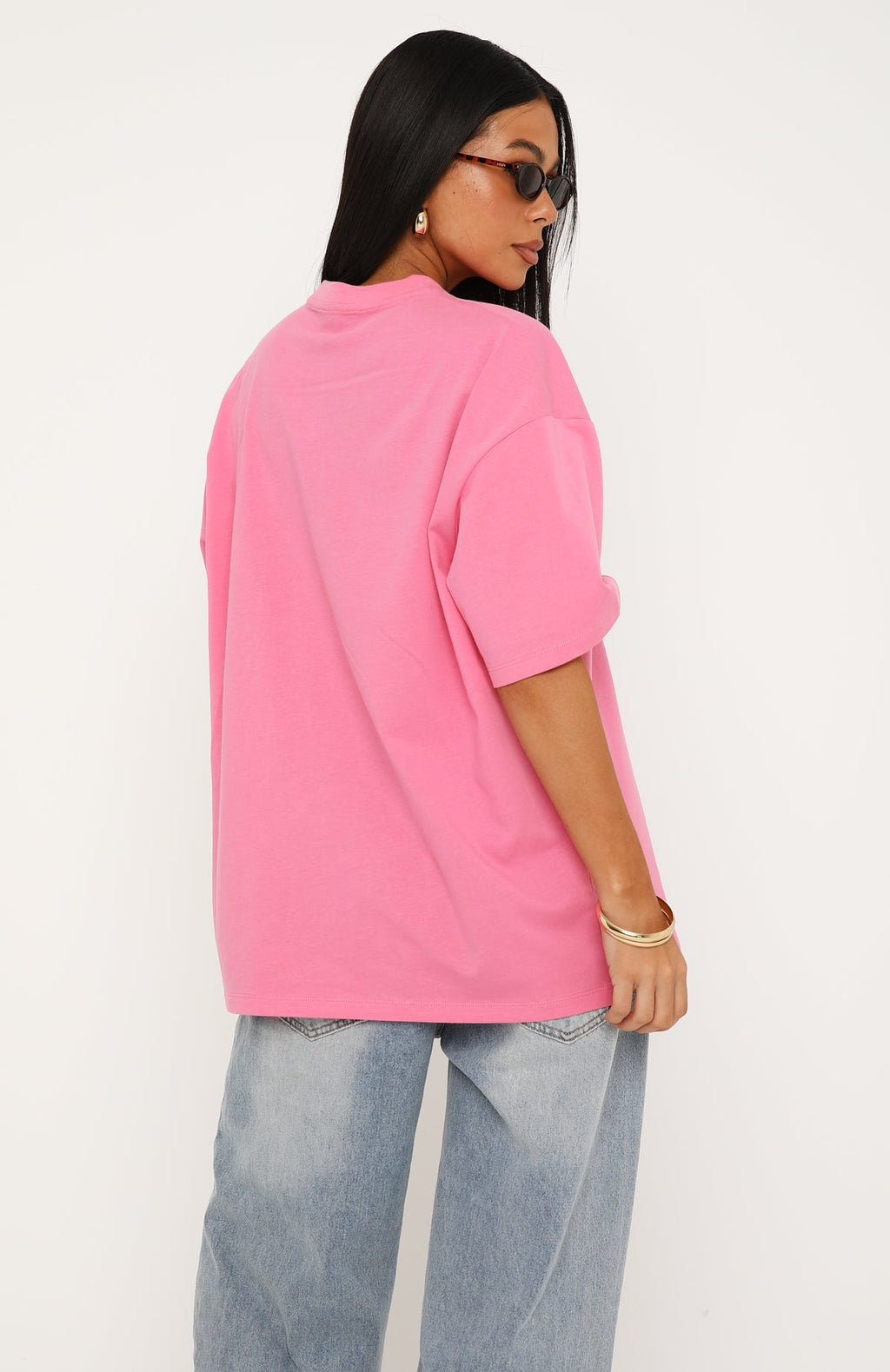 Trending Doing It Better Oversized Tee Pink