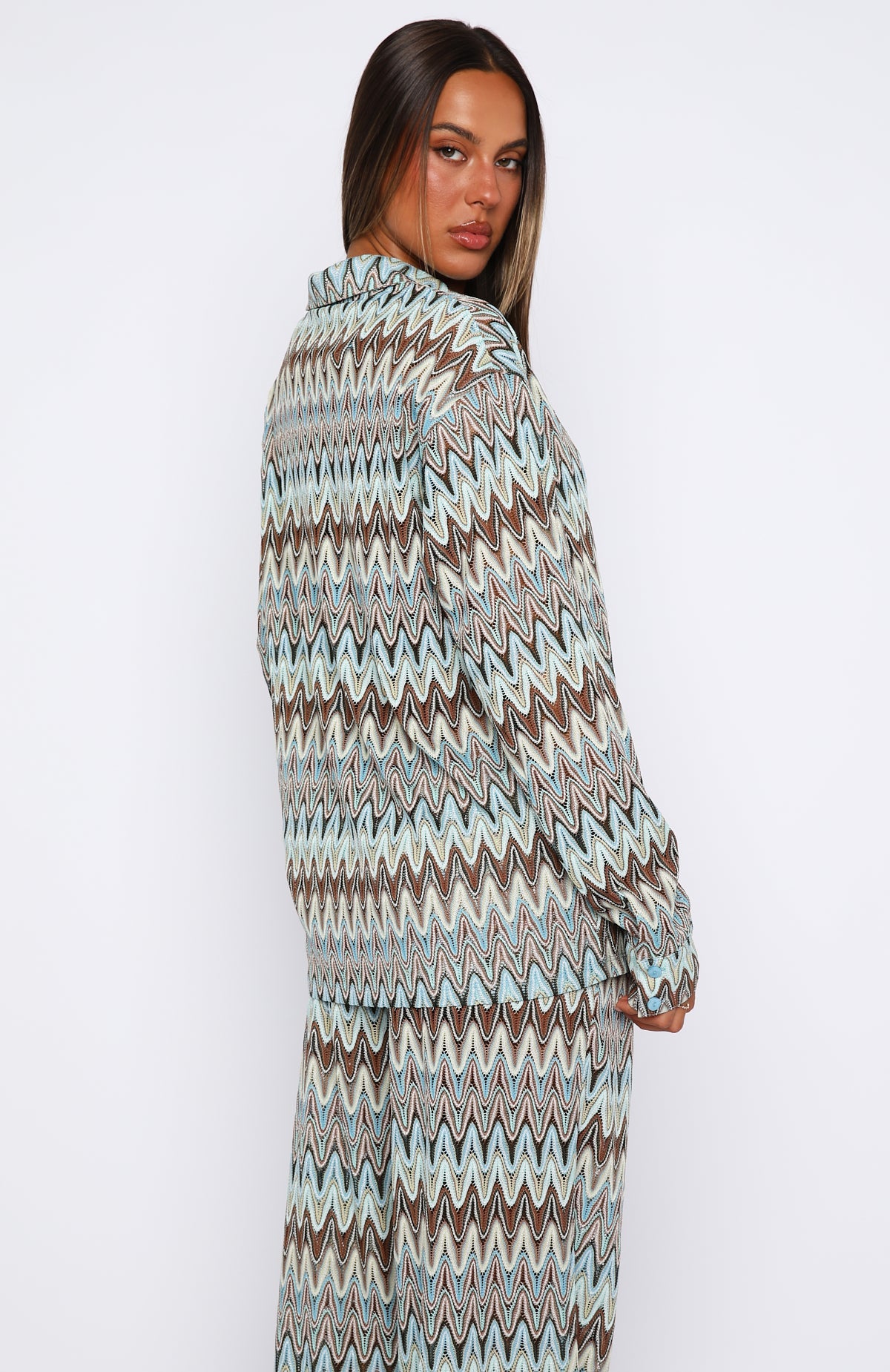 Trending Doll Behaviour Long Sleeve Shirt Ocean Waves