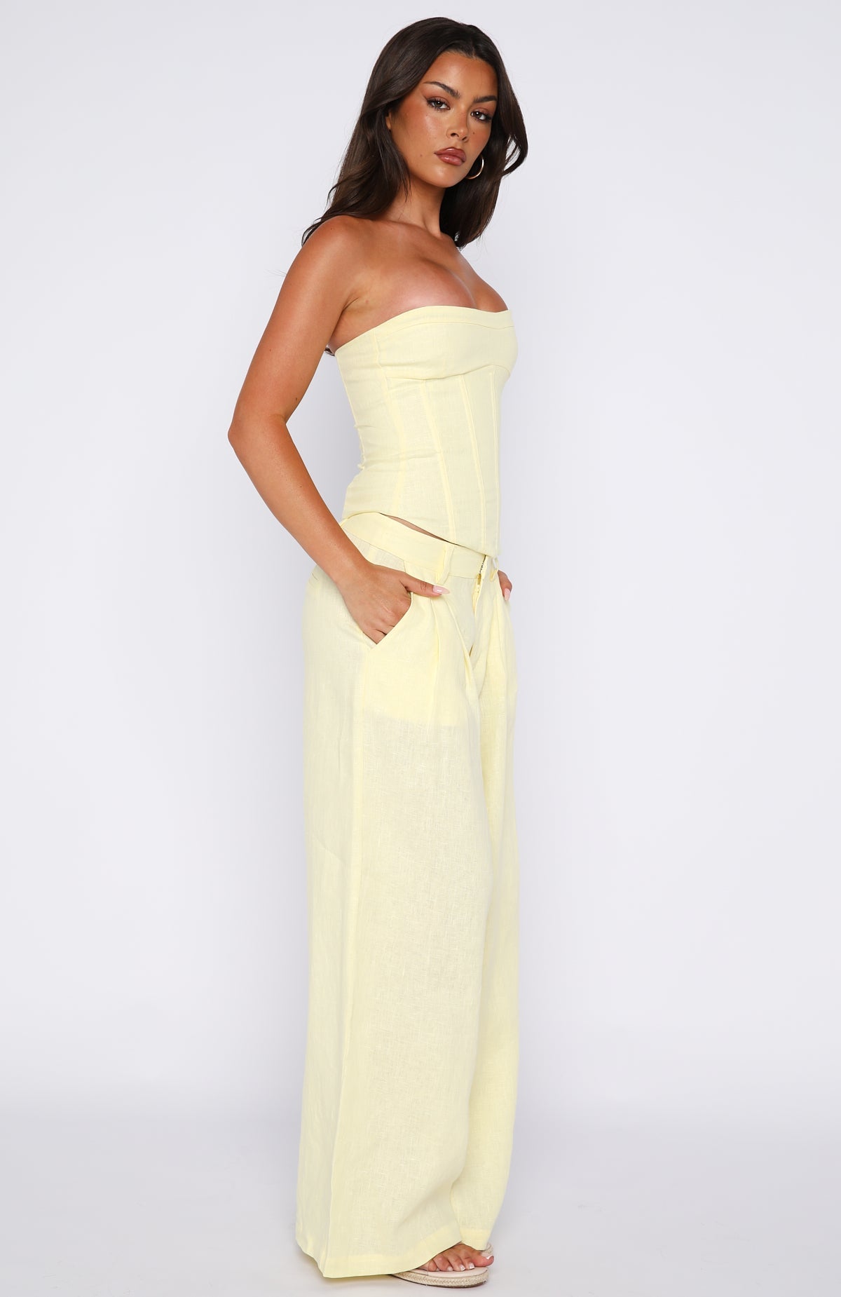 Trending Unfinished Feelings Pants Lemon