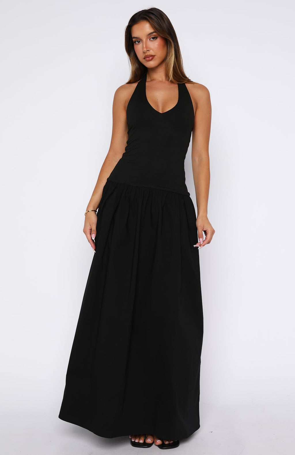 Trending Dreamtime Halter Maxi Dress Black