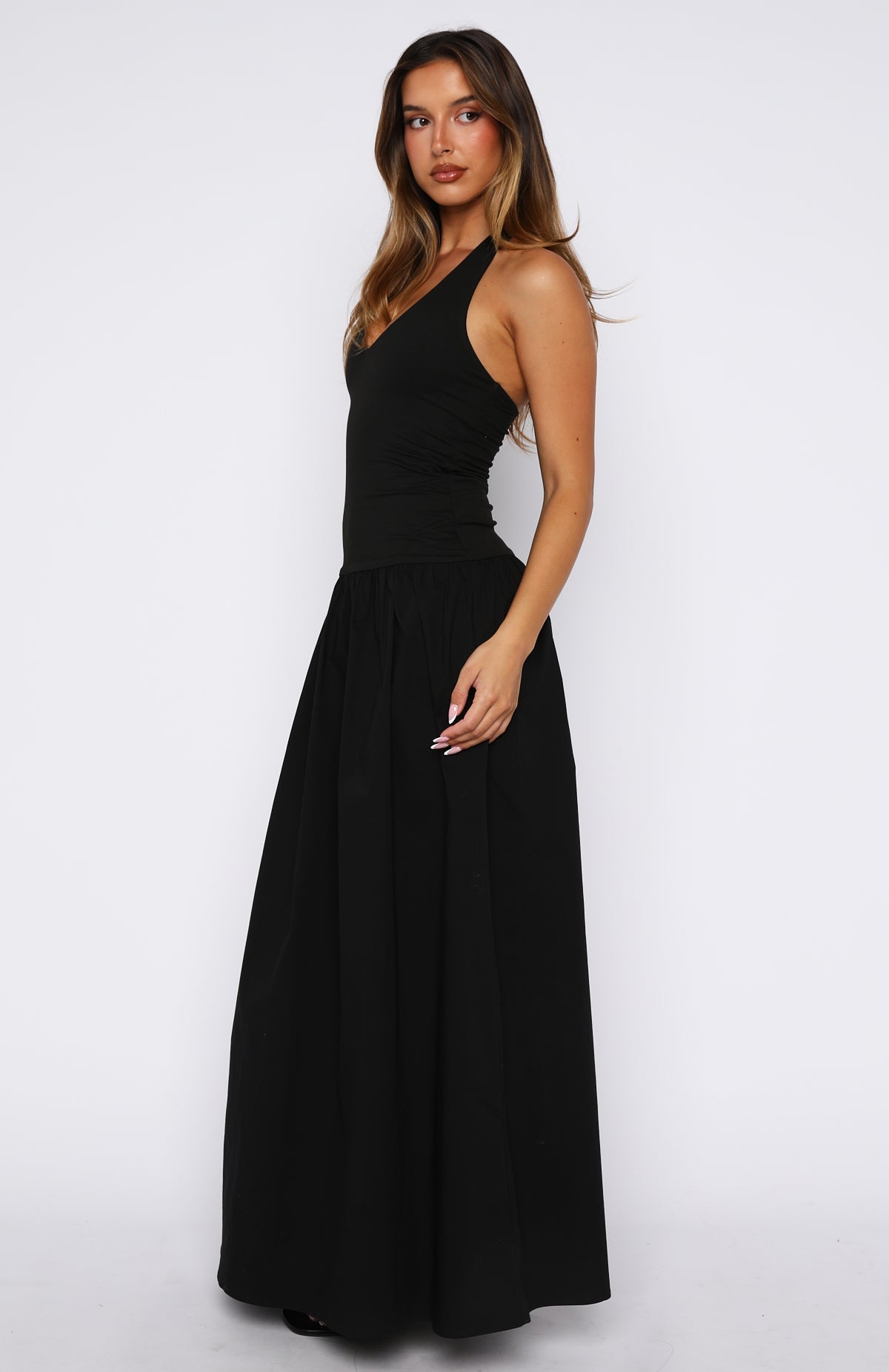 Trending Dreamtime Halter Maxi Dress Black