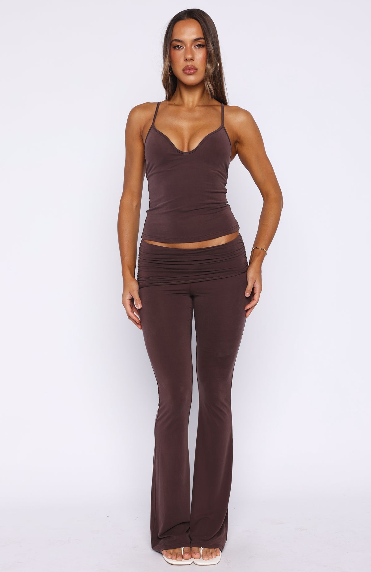 Trending Eiffel Lights Pants Chocolate