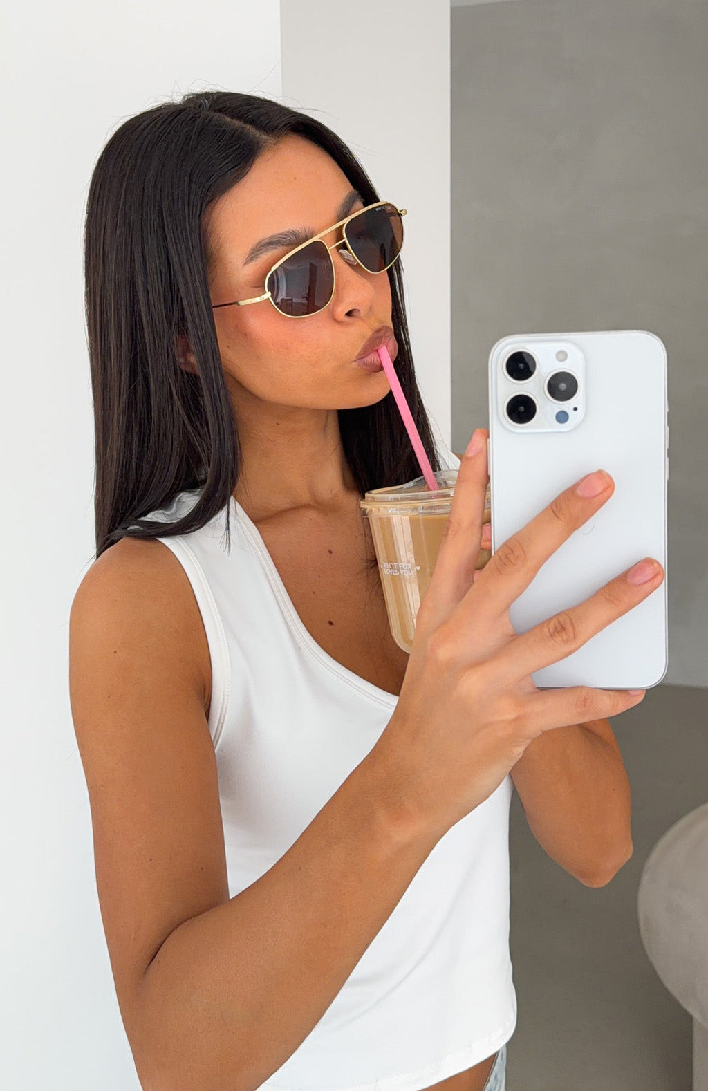 Trending Elara Sunglasses GoldChocolate