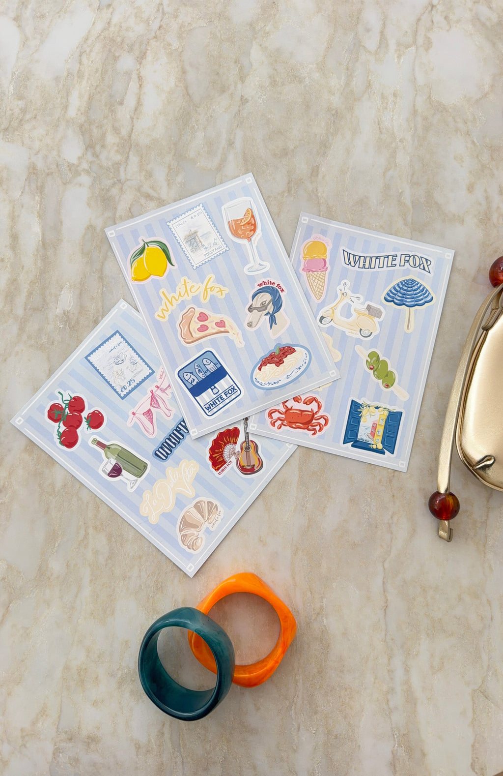 Trending Euro Summer Sticker Pack Mixed
