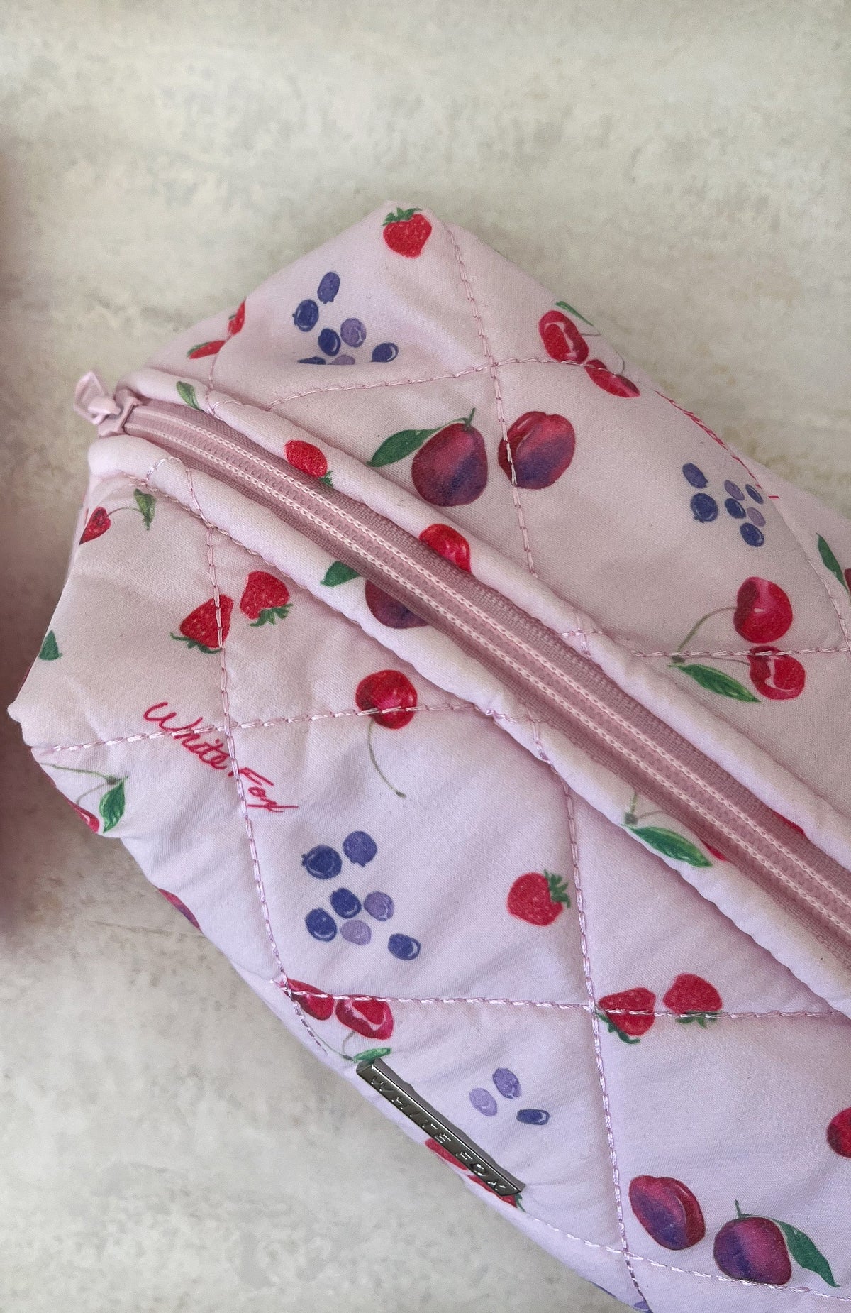 Trending Getting Ready Cosmetic Bag Pink Berries