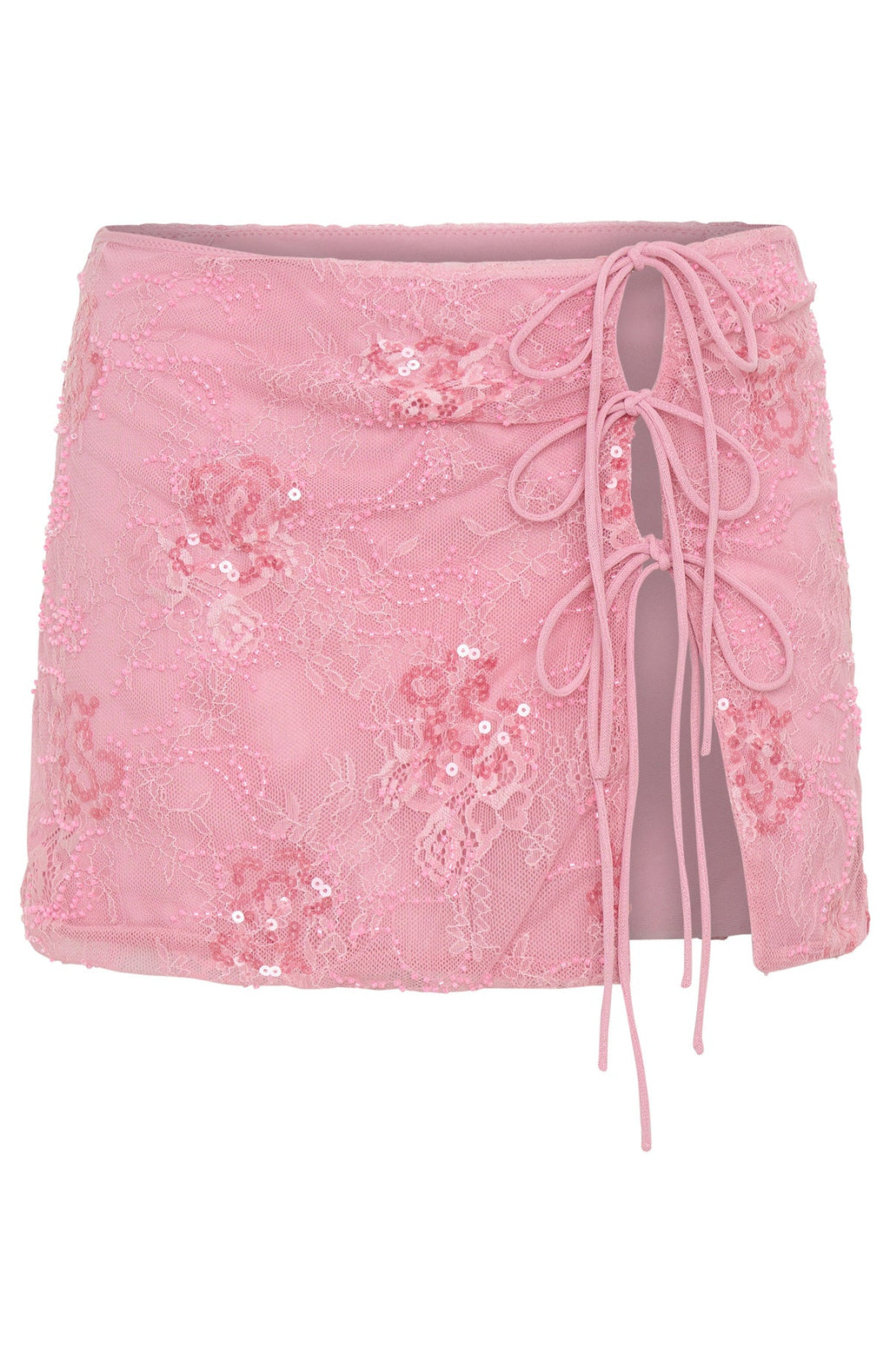 Trending Goddess You Sequin Mini Skirt Pink