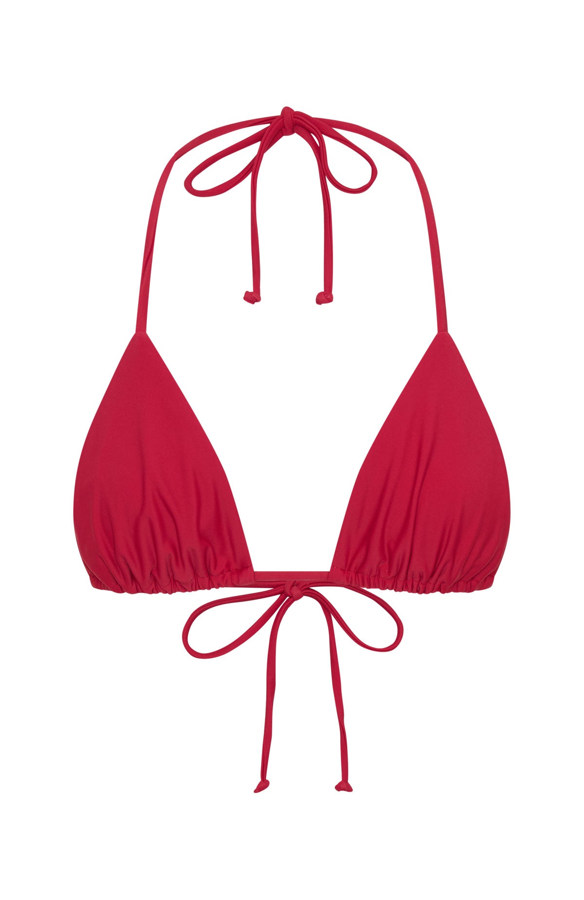 Trending Golden Hour Bikini Top Cherry Red