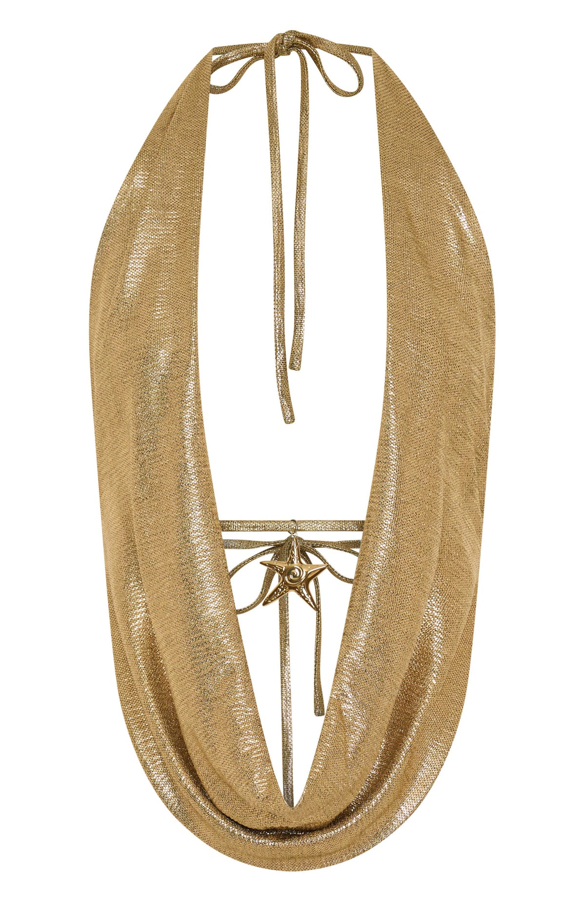 Trending Got You Covered Cowl Neck Top Gold