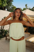 Trending Golden Child Strapless Top Lemon