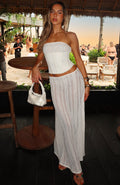 Trending Beach Bound Maxi Skirt Pearl