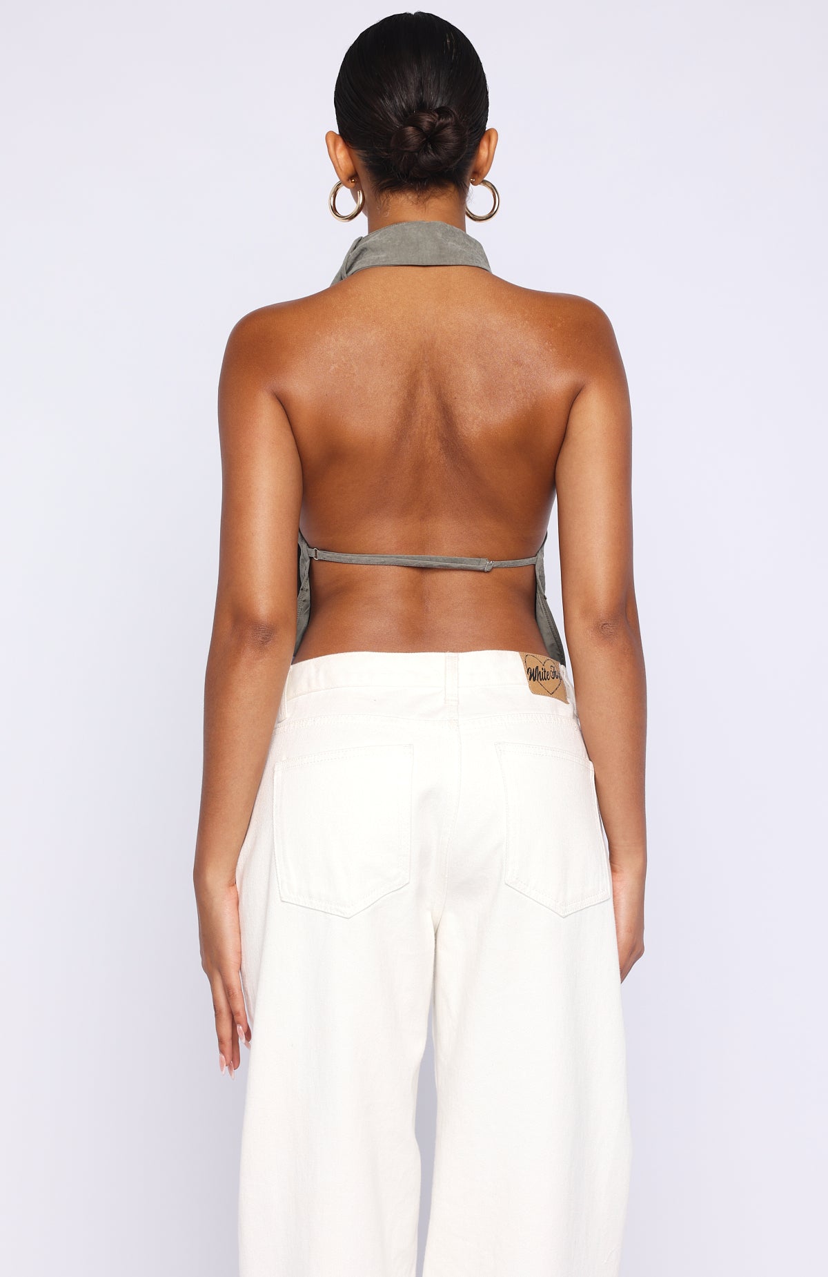 Trending Ill Always Be Yours Halter Top Petrol