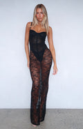 Trending In The Atmosphere Lace Dress Black