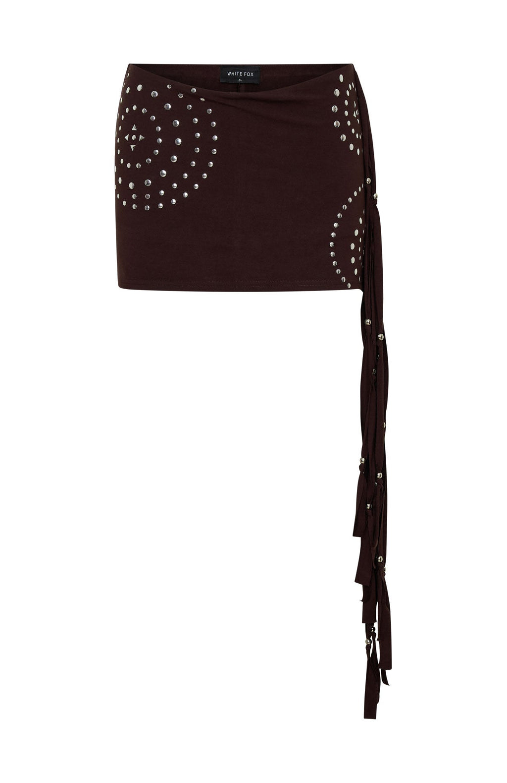 Trending It Will Work Out Studded Mini Skort Dark Chocolate