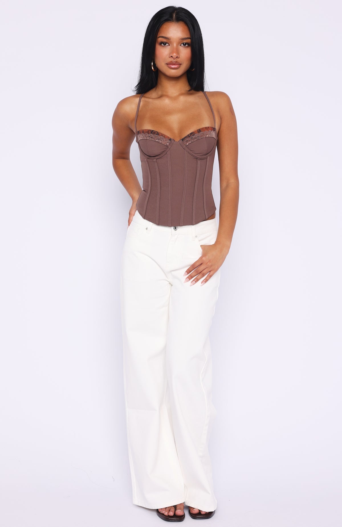 Trending Its A Lifestyle Bustier Chocolate