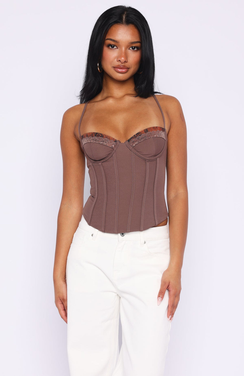 Trending Its A Lifestyle Bustier Chocolate