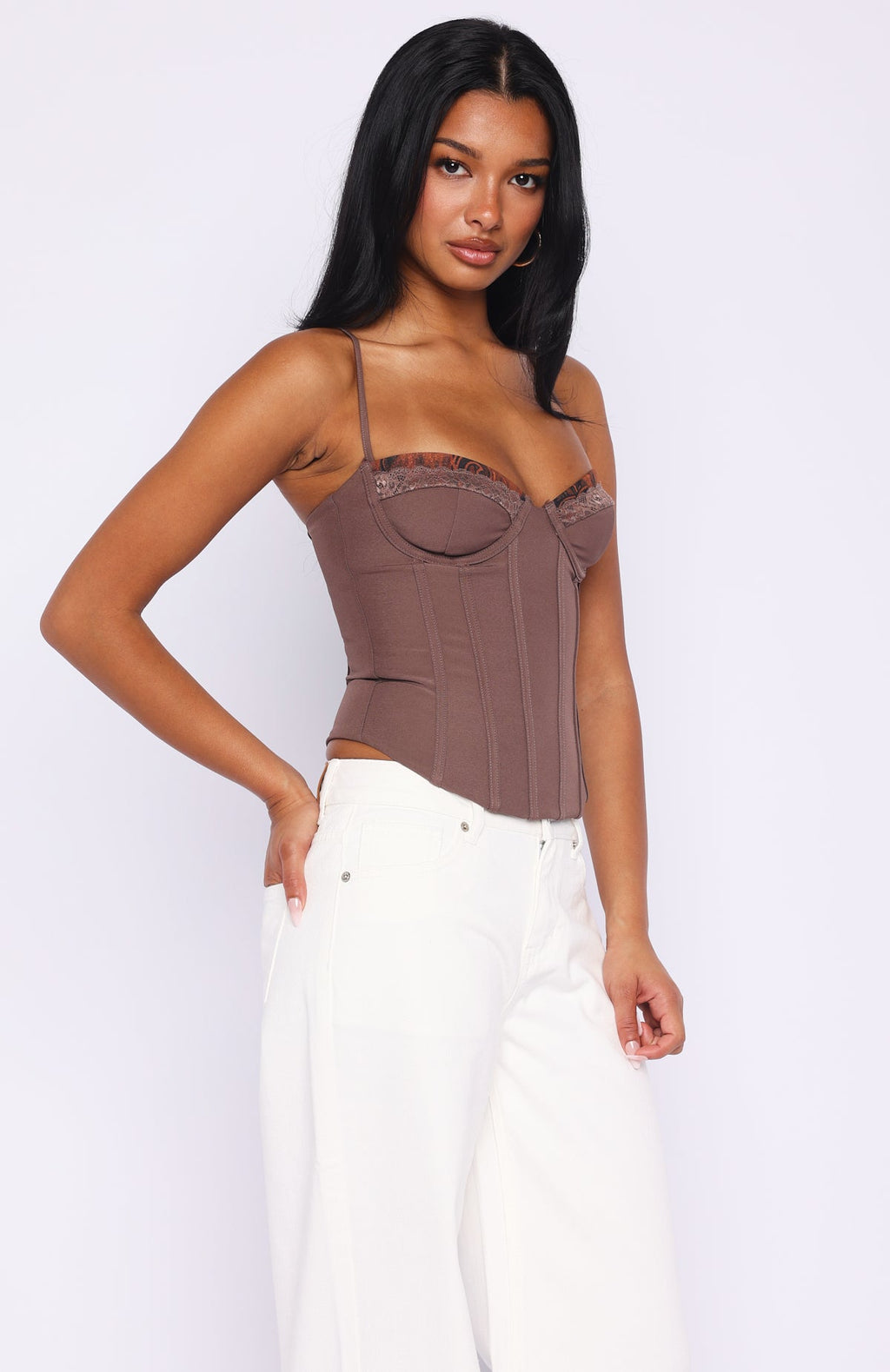 Trending Its A Lifestyle Bustier Chocolate