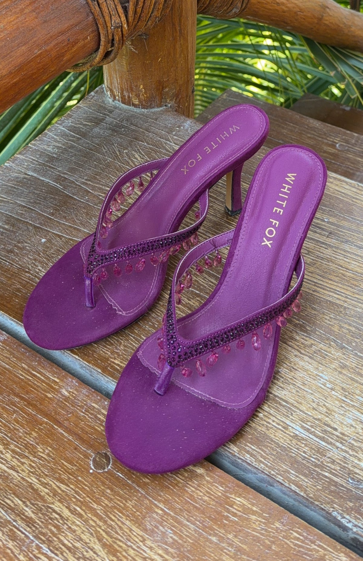 Trending Jackie Mules Purple Faux Suede