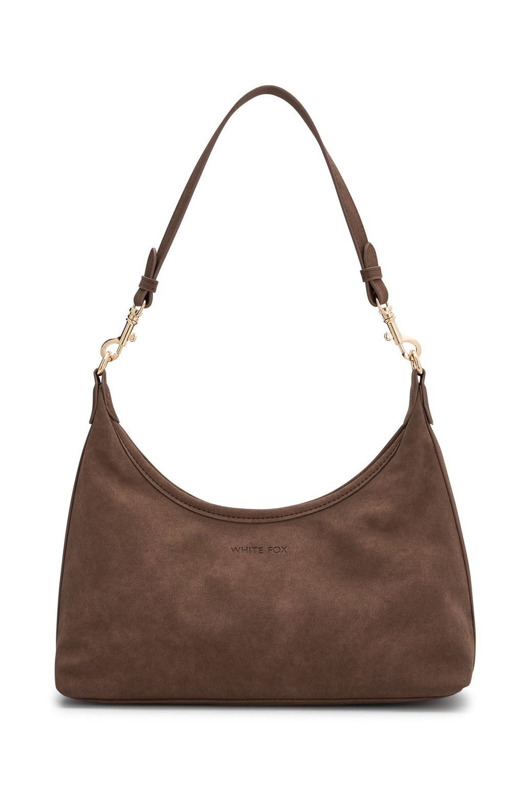 Trending Jane Shoulder Bag Chocolate Faux Suede