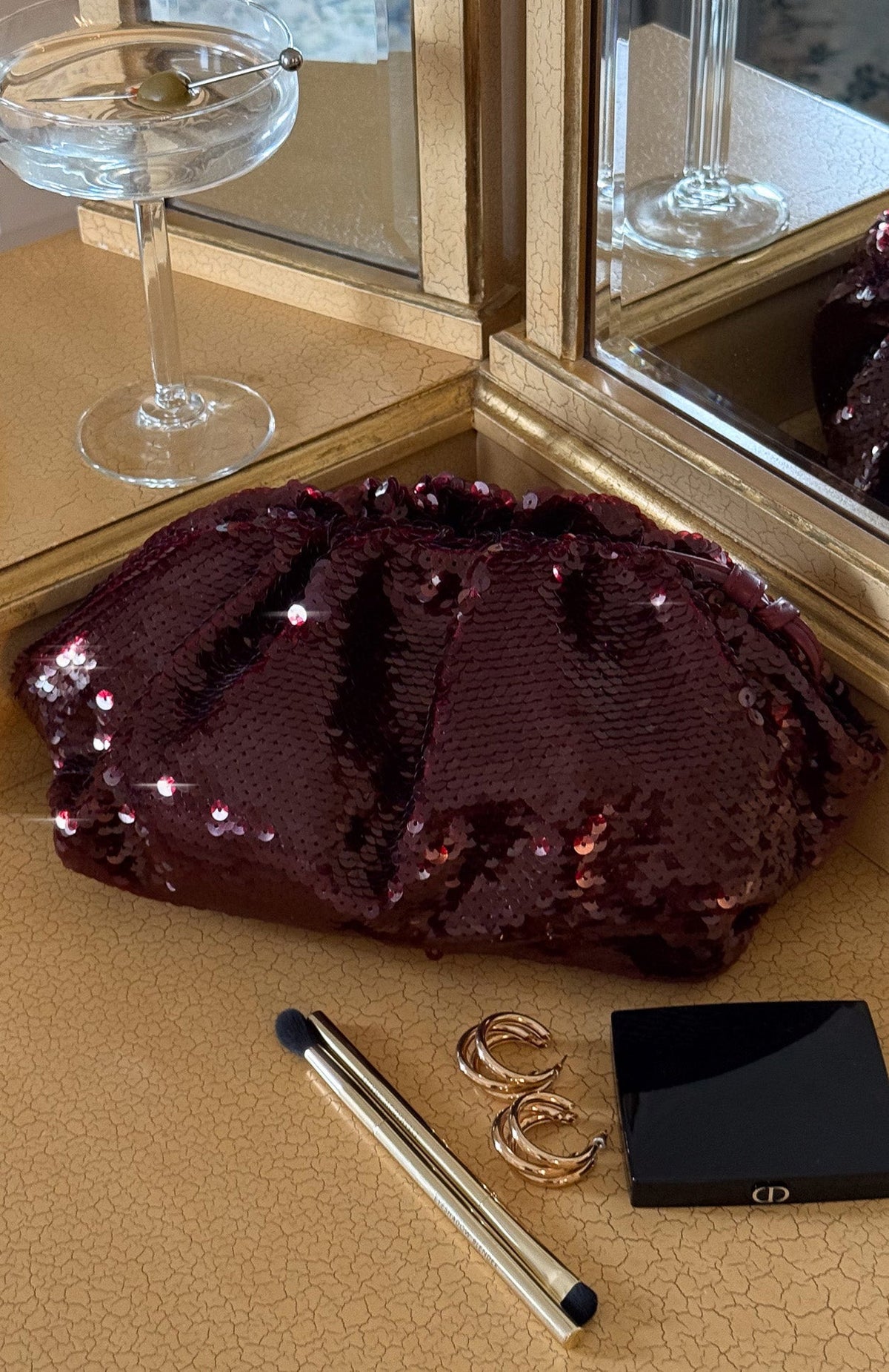Trending June Clutch Bag Burgundy