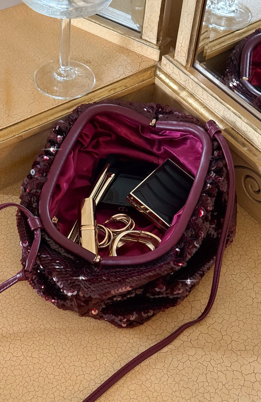 Trending June Clutch Bag Burgundy