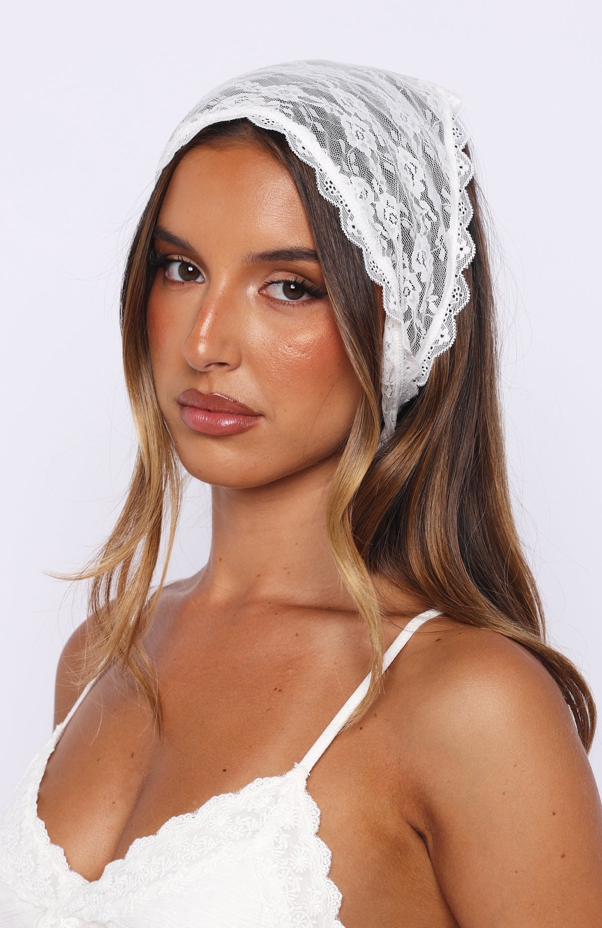 Trending Just As You Are Lace Scarf White