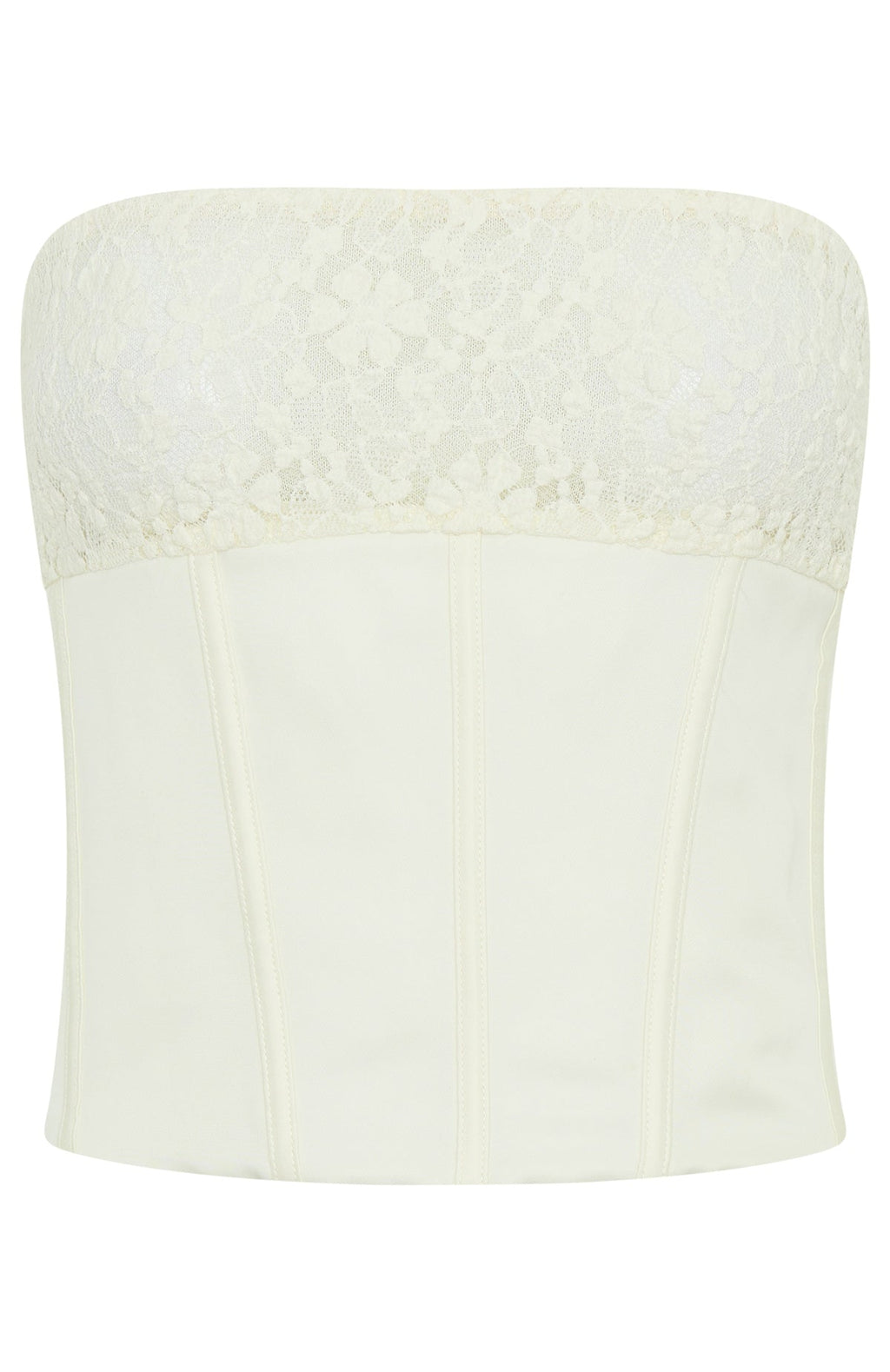 Trending Leave An Impression Strapless Bustier Cream