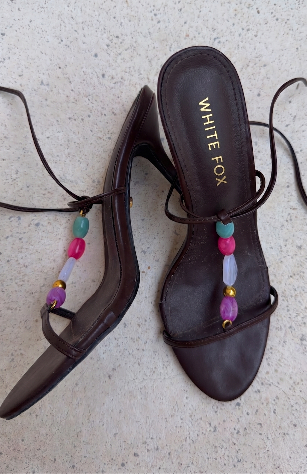 Trending Lore Wrap Heels Chocolate