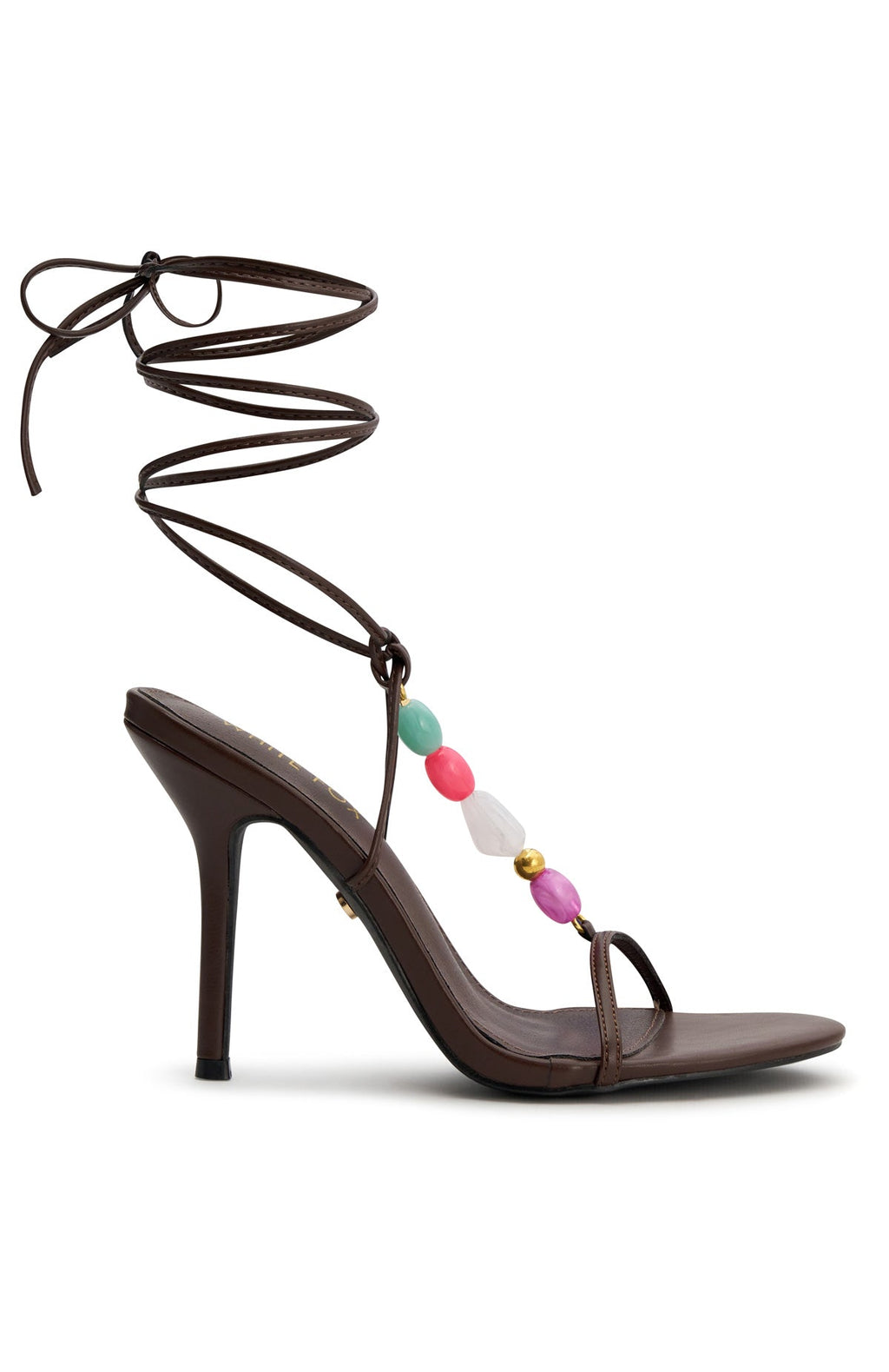 Trending Lore Wrap Heels Chocolate
