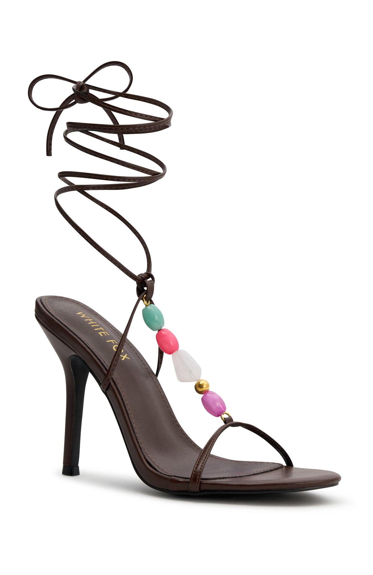 Trending Lore Wrap Heels Chocolate
