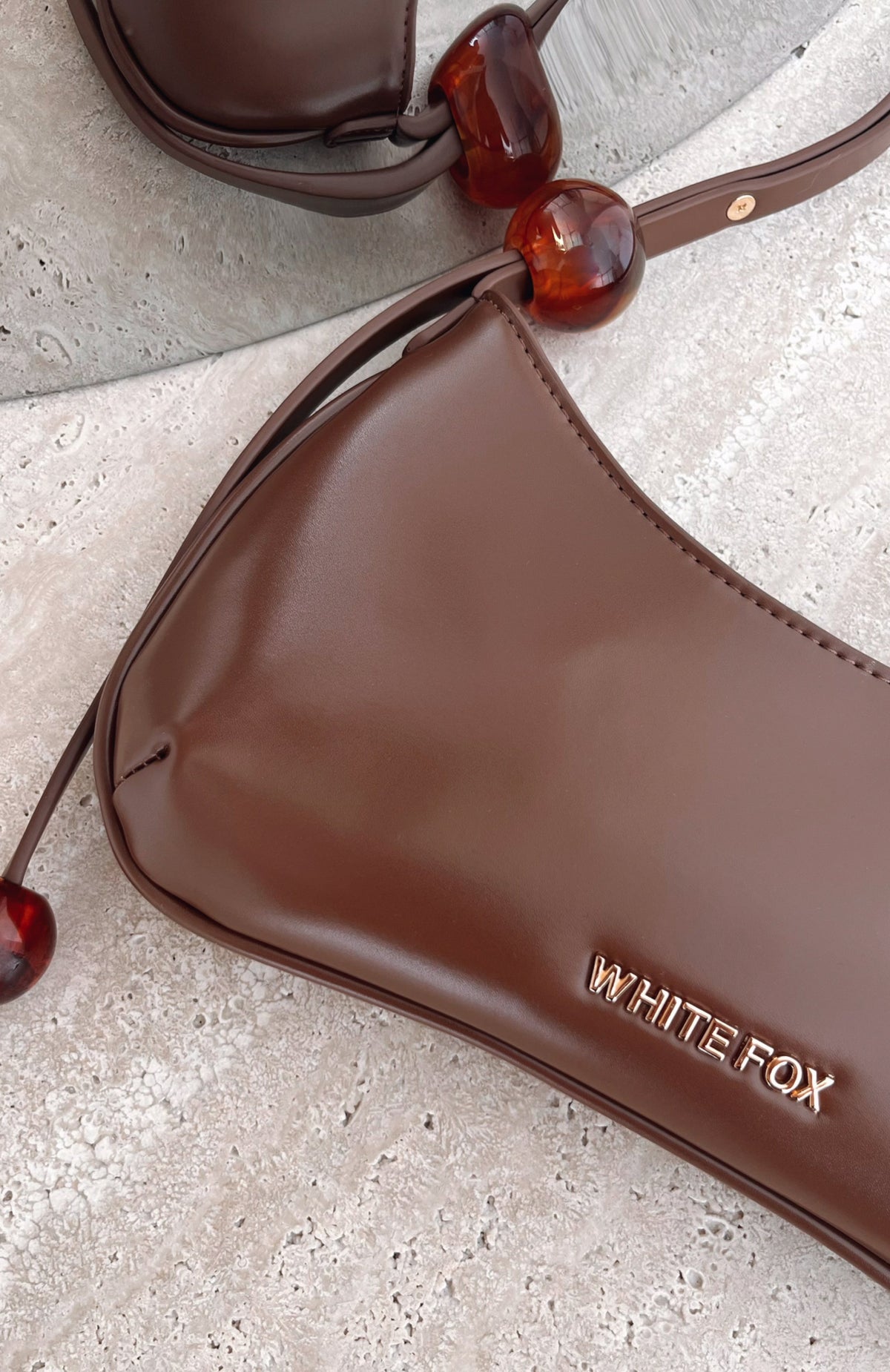 Trending Lotus Shoulder Bag Chocolate PU