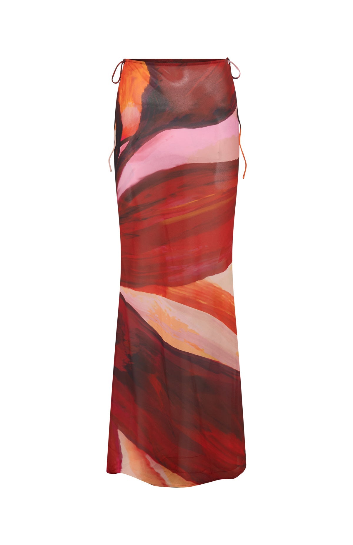 Trending Luminous Maxi Skirt Sunset Petal