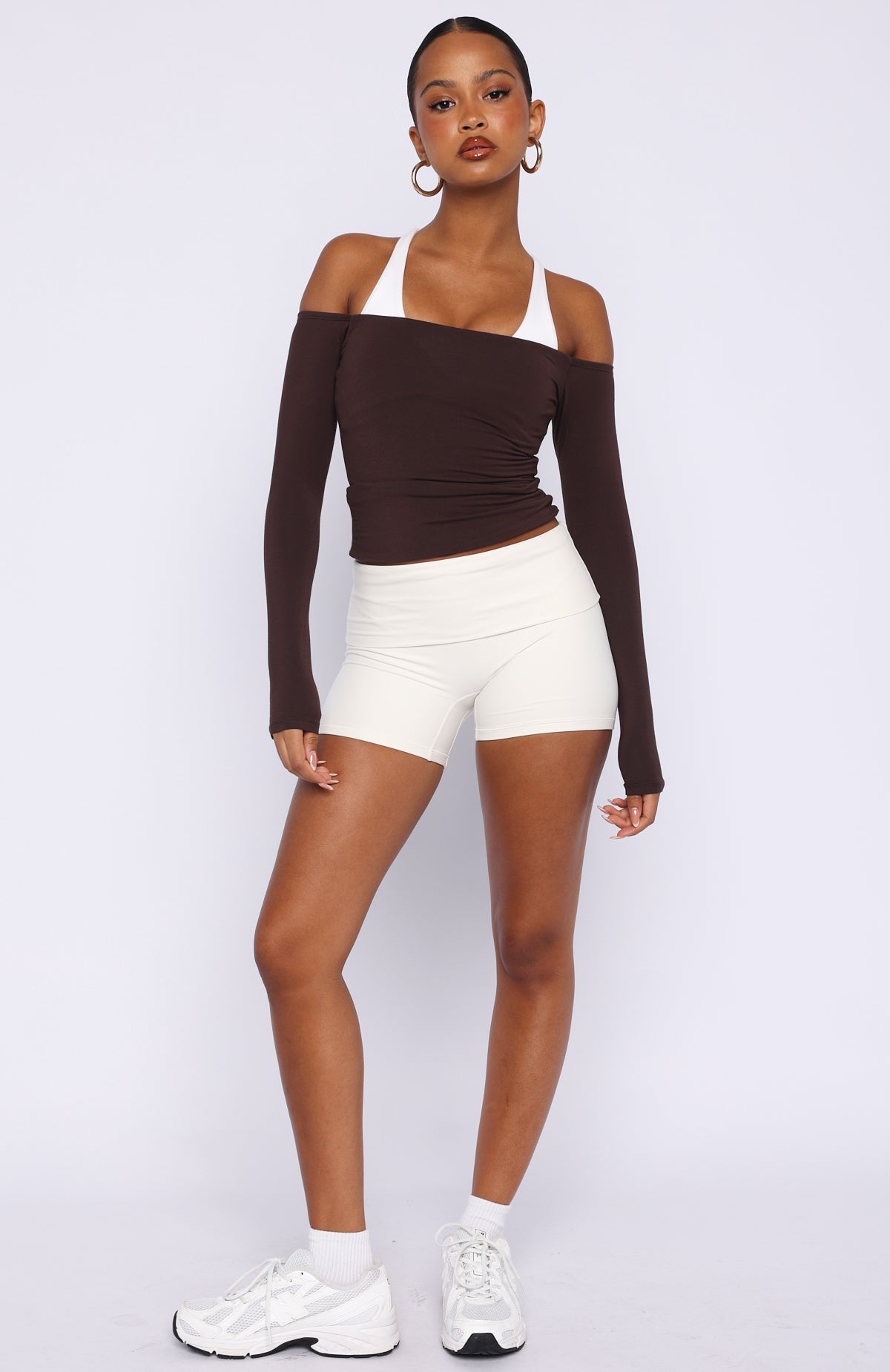 Trending Mad For You Long Sleeve Top Dark Chocolate