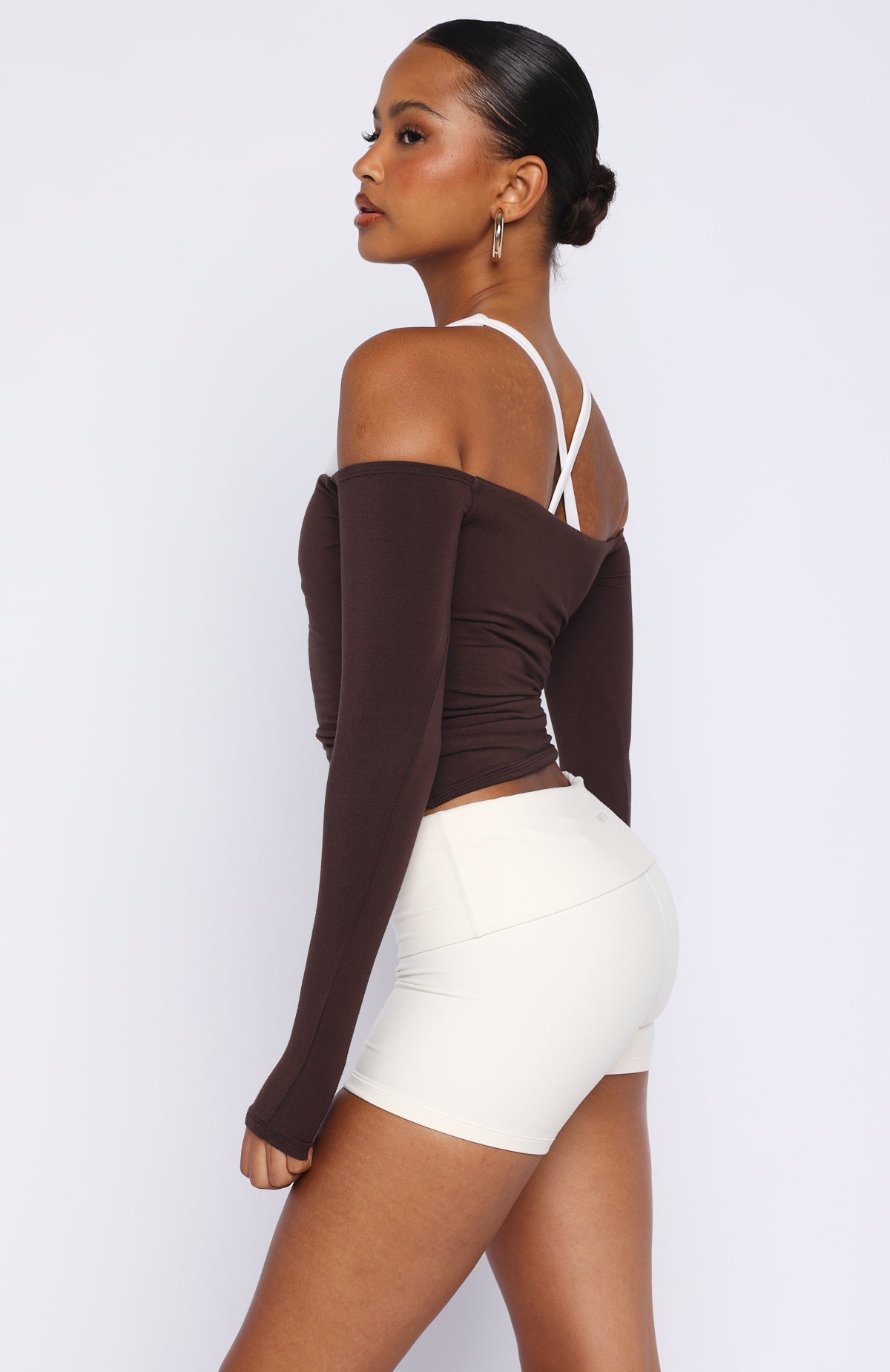 Trending Mad For You Long Sleeve Top Dark Chocolate