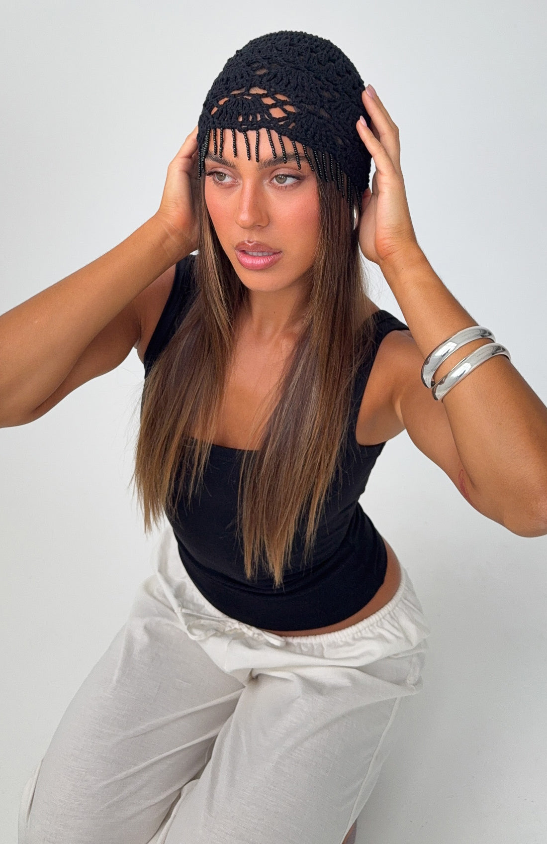 Trending Maja Crochet Hat Black
