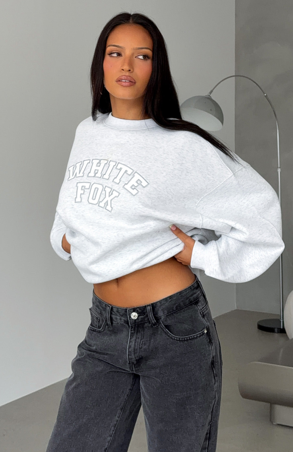Trending Major Upgrade Oversized Drop Shoulder Sweater Grey Marle