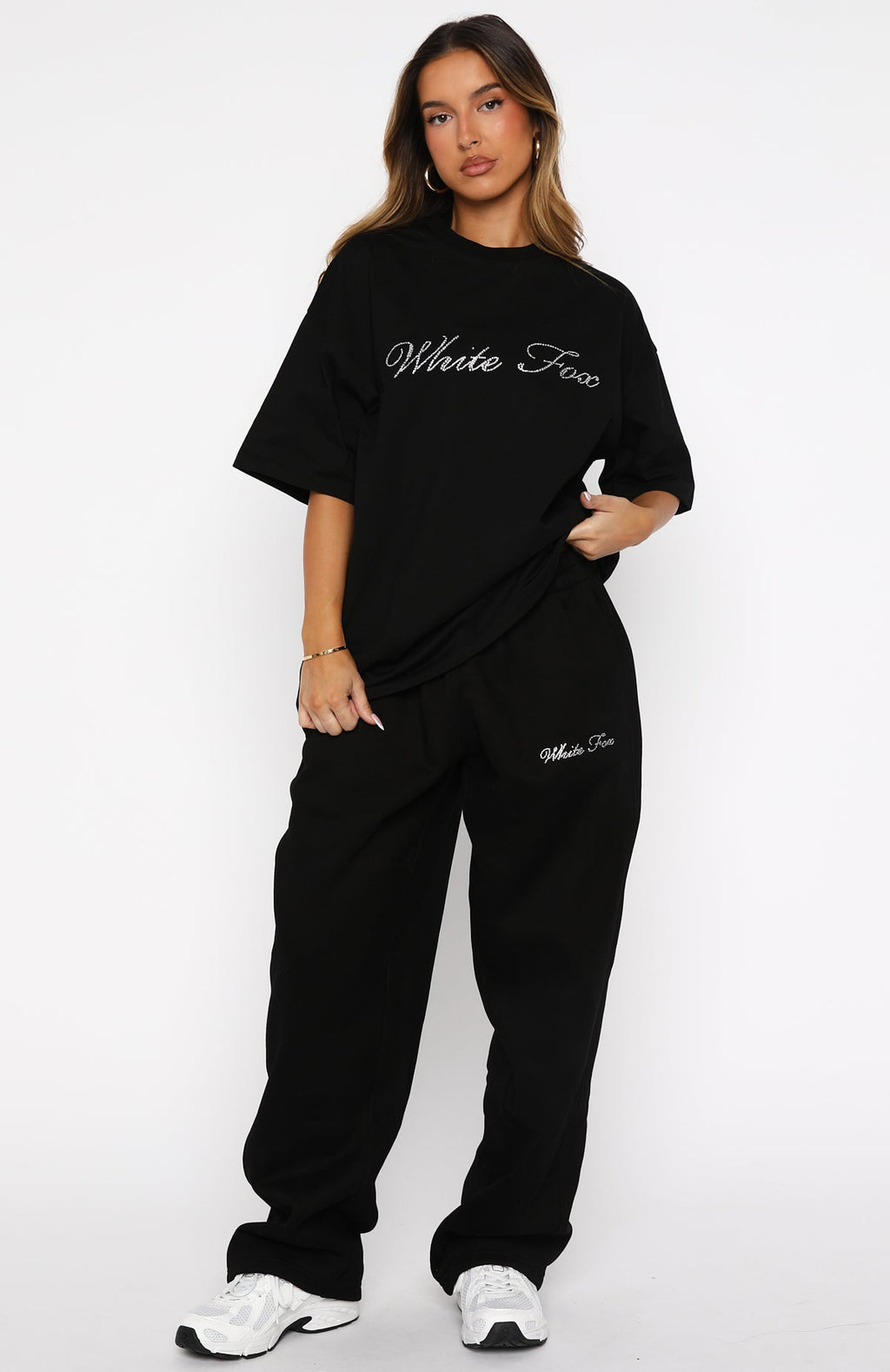 Trending Make It Or Break It Oversized Tee Black
