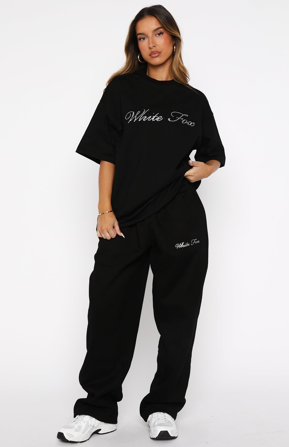 Trending Make It Or Break It Oversized Tee Black