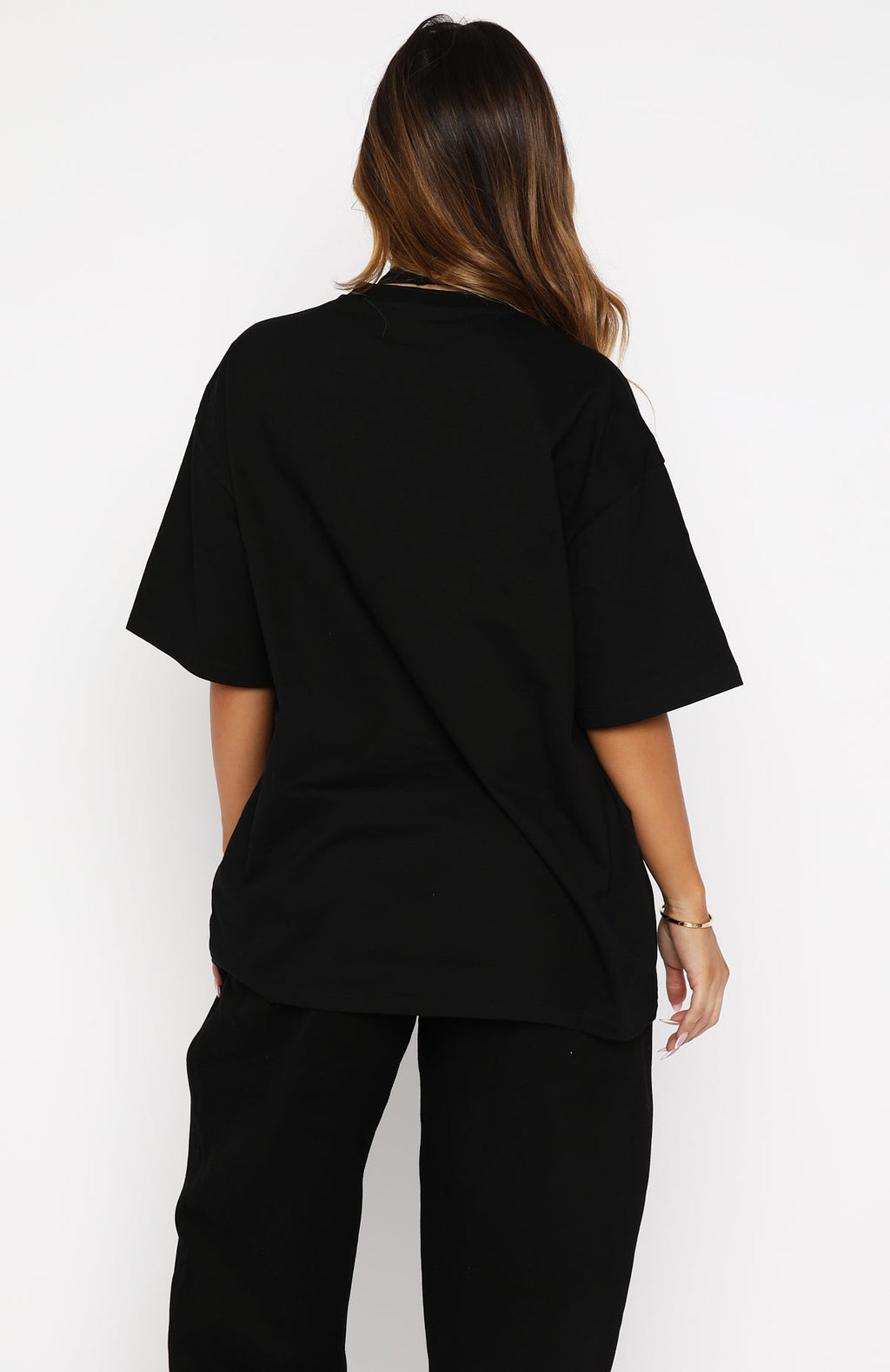 Trending Make It Or Break It Oversized Tee Black