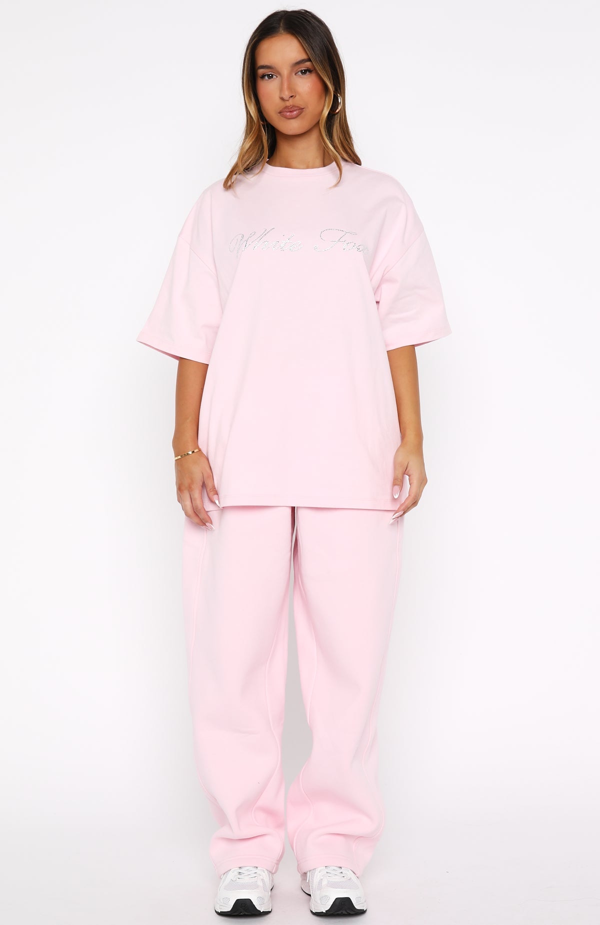 Trending Make It Or Break It Oversized Tee Pink