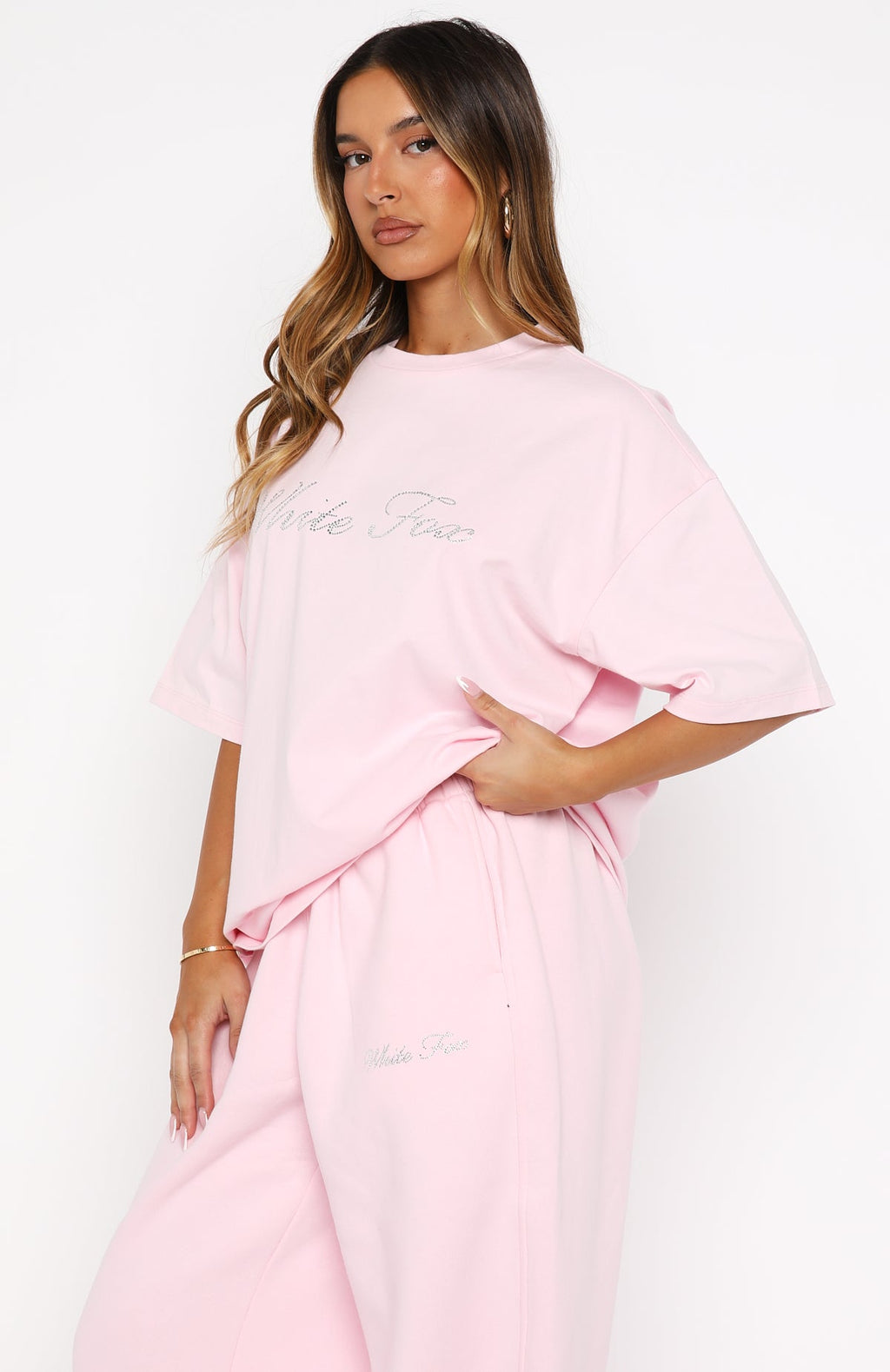 Trending Make It Or Break It Oversized Tee Pink