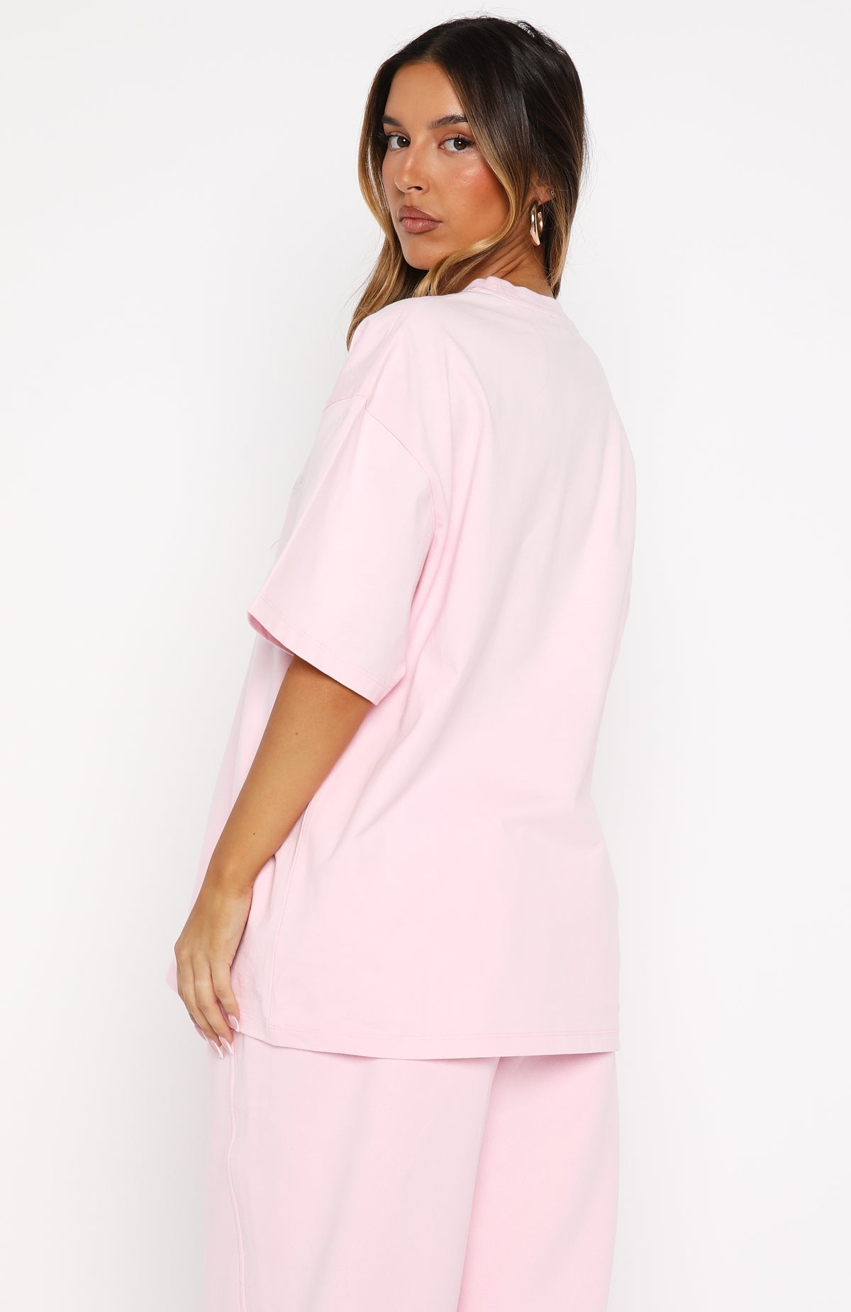 Trending Make It Or Break It Oversized Tee Pink
