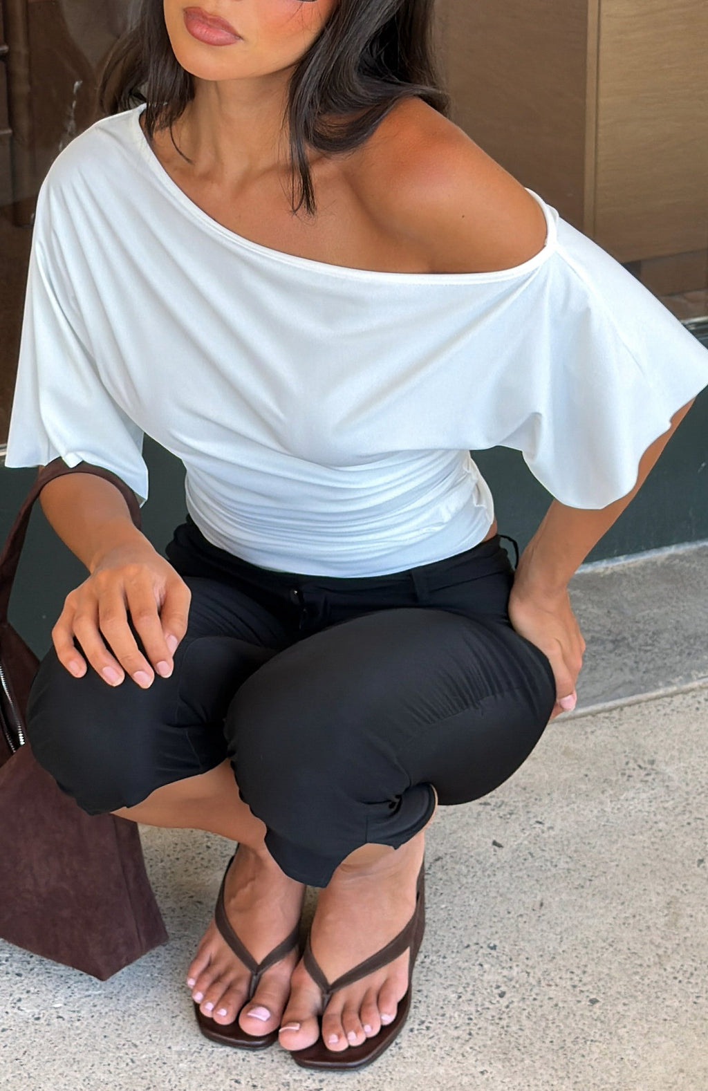 Trending Marrakech Moments Cinched Waist Top White