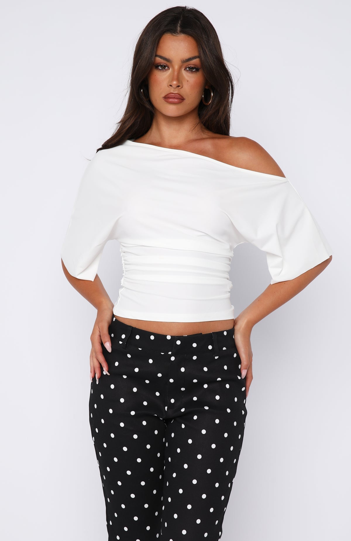 Trending Marrakech Moments Cinched Waist Top White
