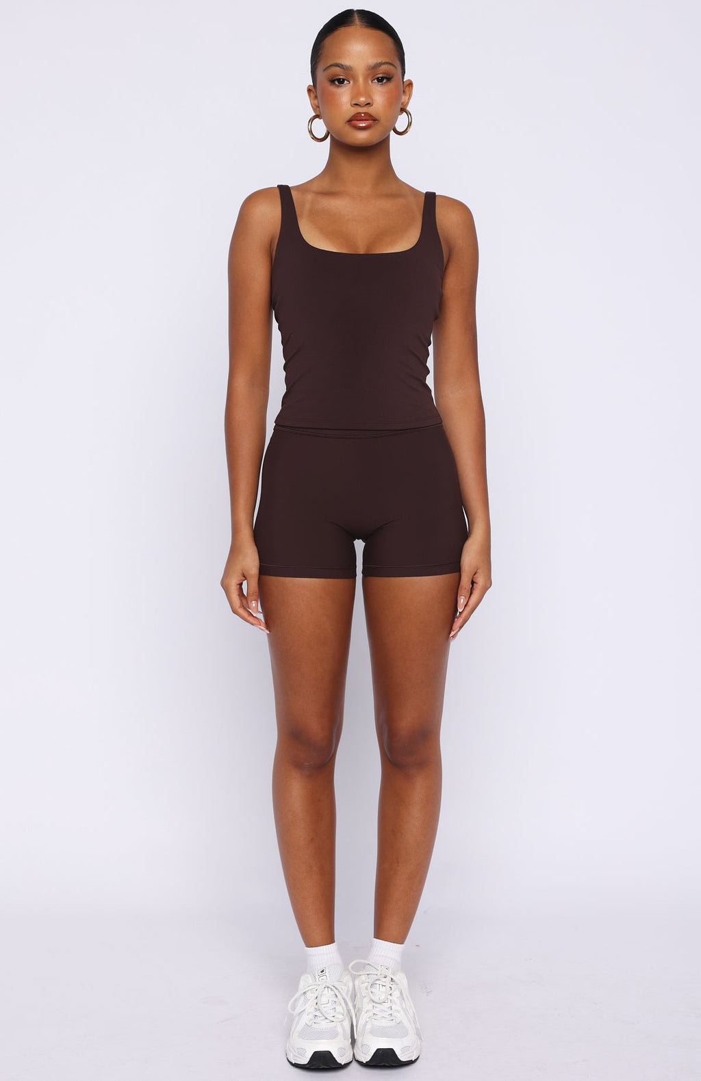Trending More To You Active Tank Dark Chocolate