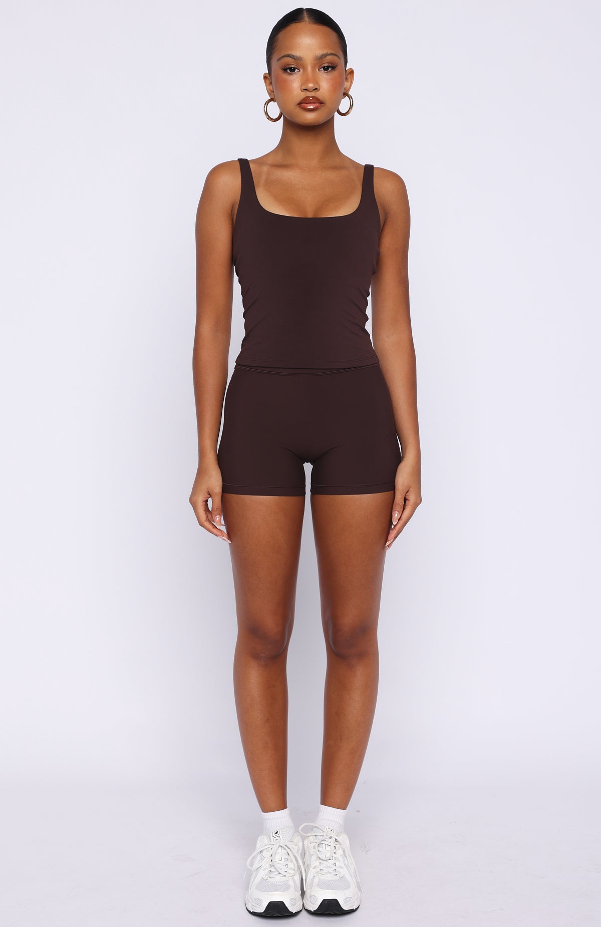 Trending More To You Active Tank Dark Chocolate