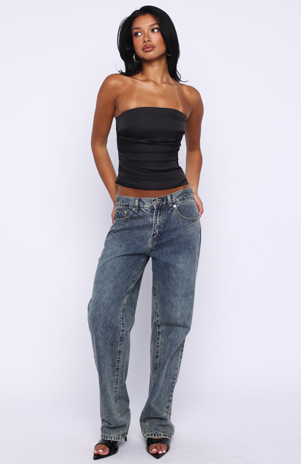 Trending Never Failing Strapless Bustier Ink